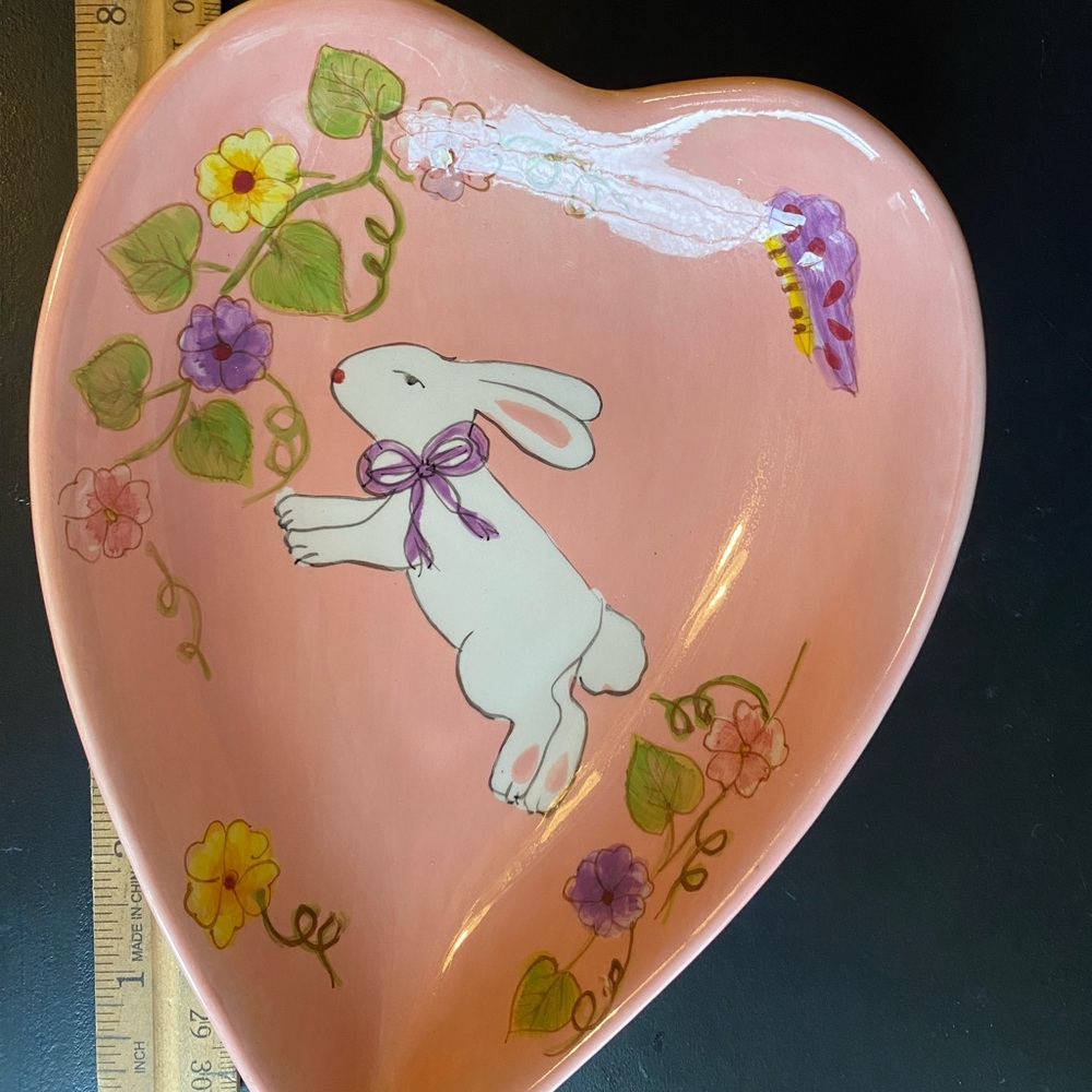 Gates ware bunny dish Easter spring